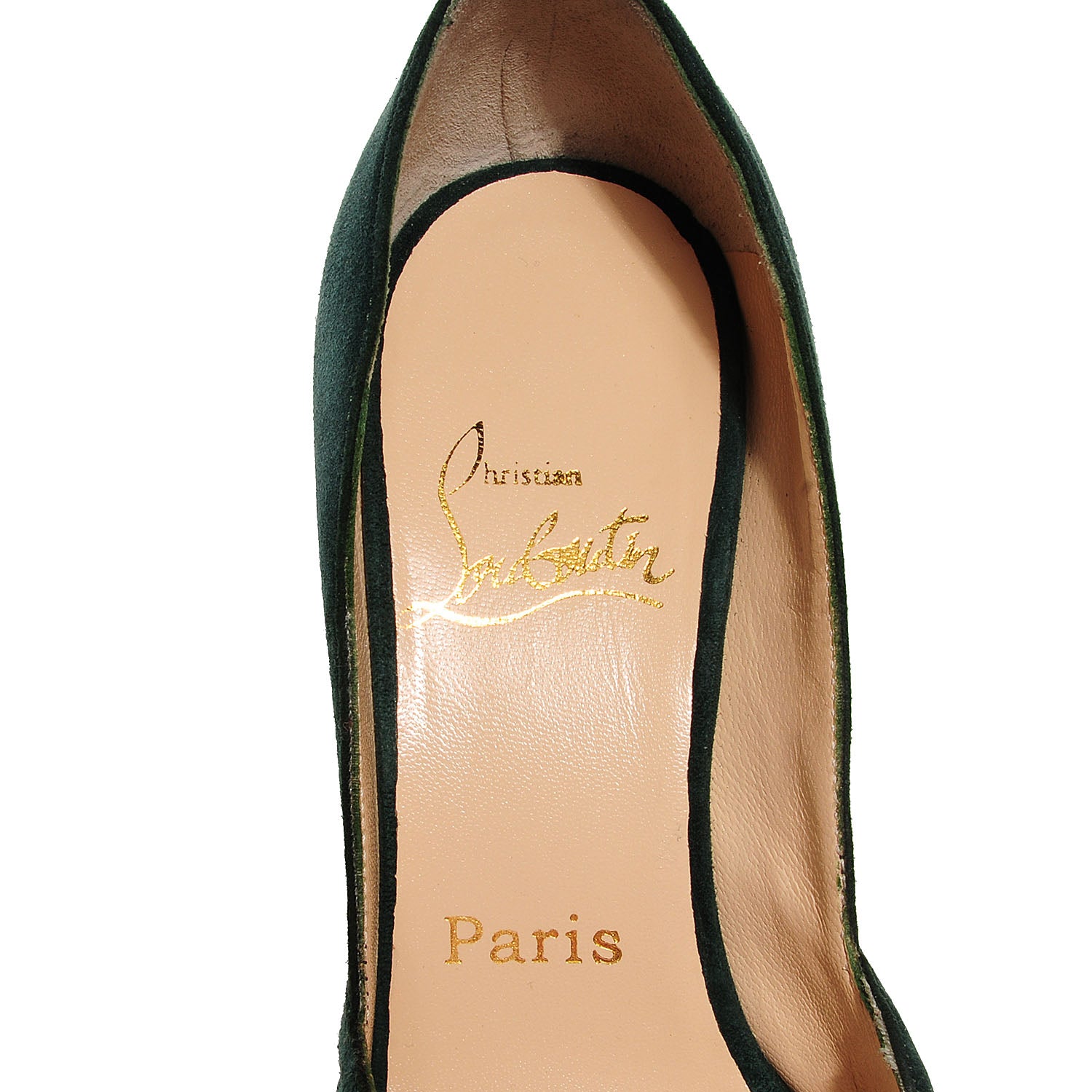 Christian Louboutin Suede Lady Gres 120 Pumps 36 Verde 7 of 7
