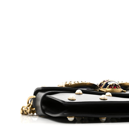 Gucci Nappa Pearl Studded Mini Queen Margaret Broadway Shoulder Bag Black 9 of 10