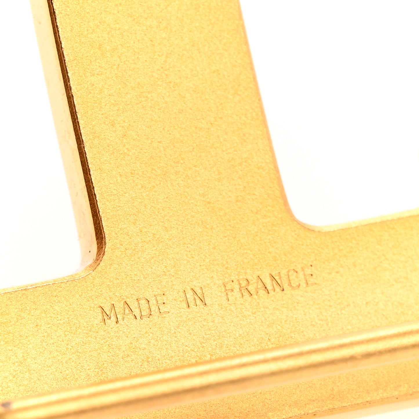 Strie 32mm H Belt Buckle Gold