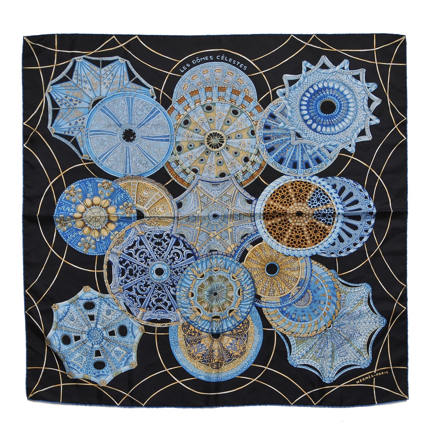 Hermes Silk Les Domes Celestes Scarf 90 1 of 6