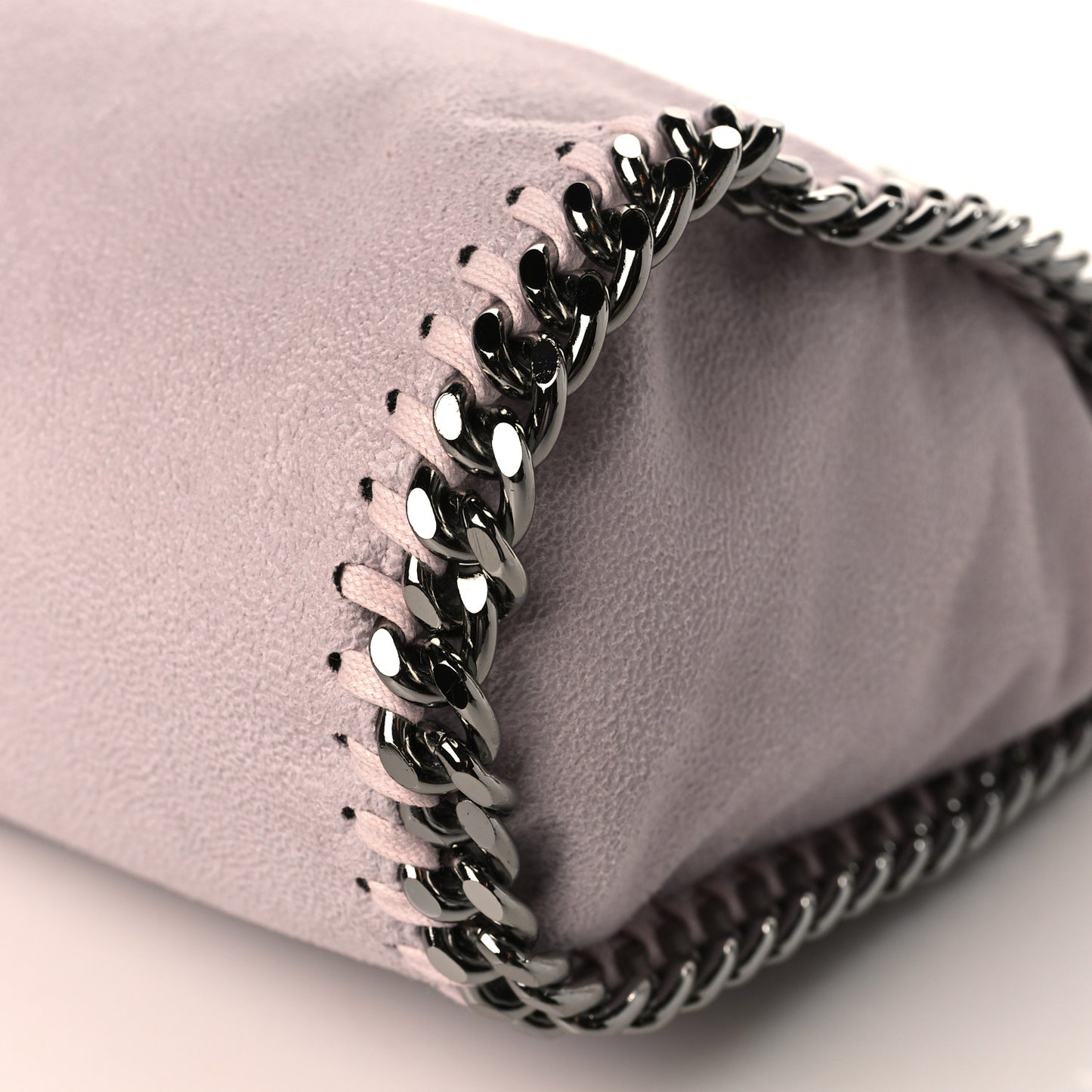 Shaggy Deer Mini Falabella Fold Over Tote Pink