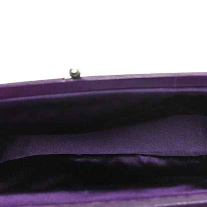 Prada Canvas Embroidered Kisslock Shoulder Bag 5 of 14