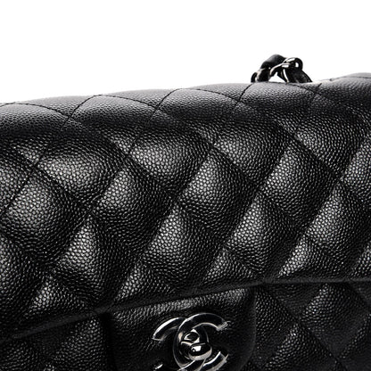 Chanel Iridescent Caviar Quilted Mini Rectangular Flap Black 8 of 9
