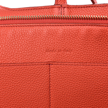 Celine Baby Grained Calfskin Small Tri-Fold Bag Orange 7 of 9