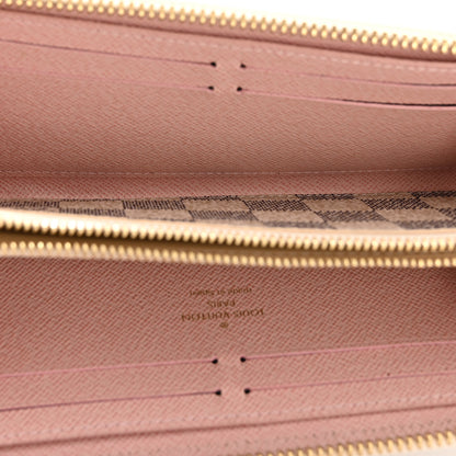 Louis Vuitton Damier Azur Clemence Wallet Rose Ballerine 5 of 9