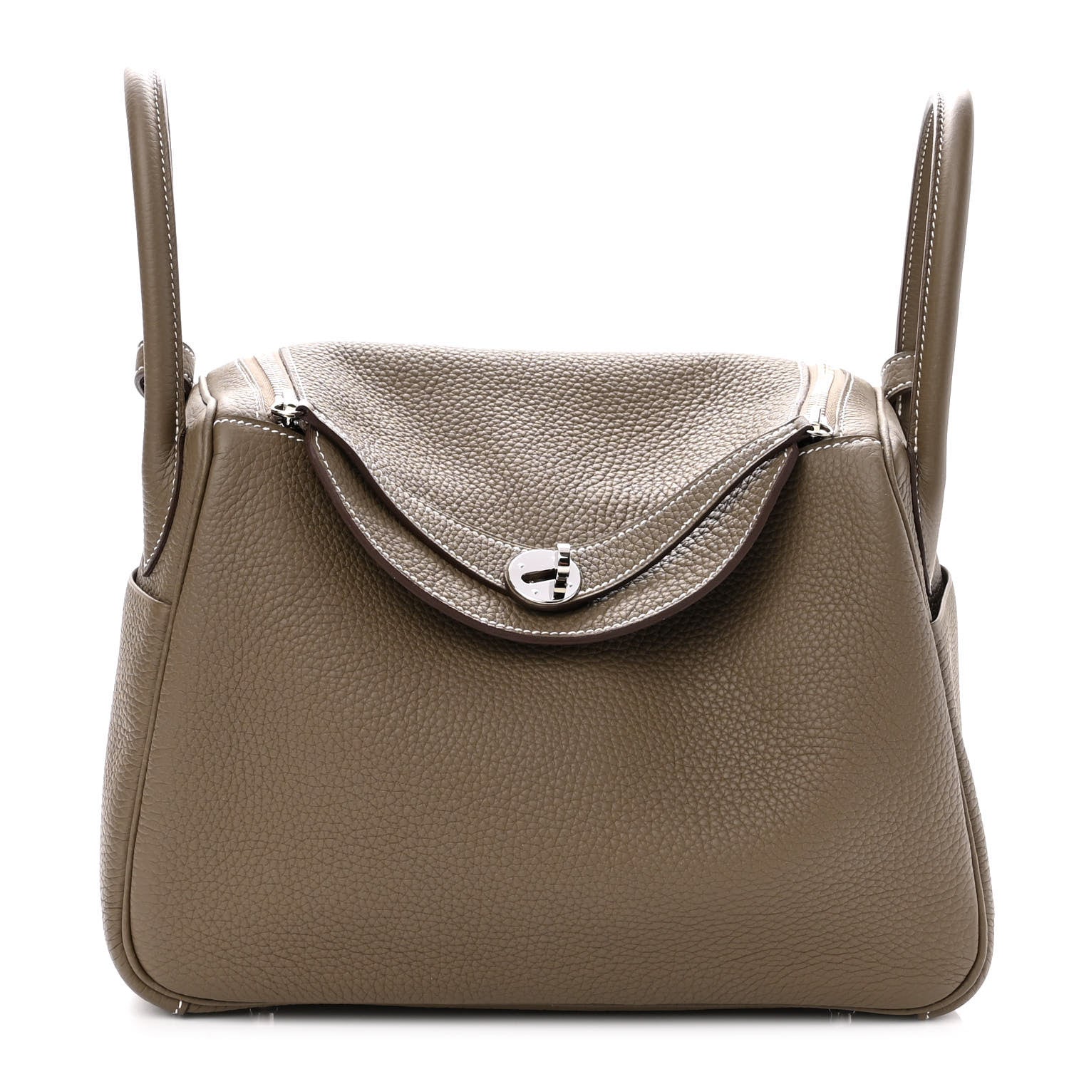 Hermes Taurillon Clemence Lindy 30 Etoupe 1 of 9