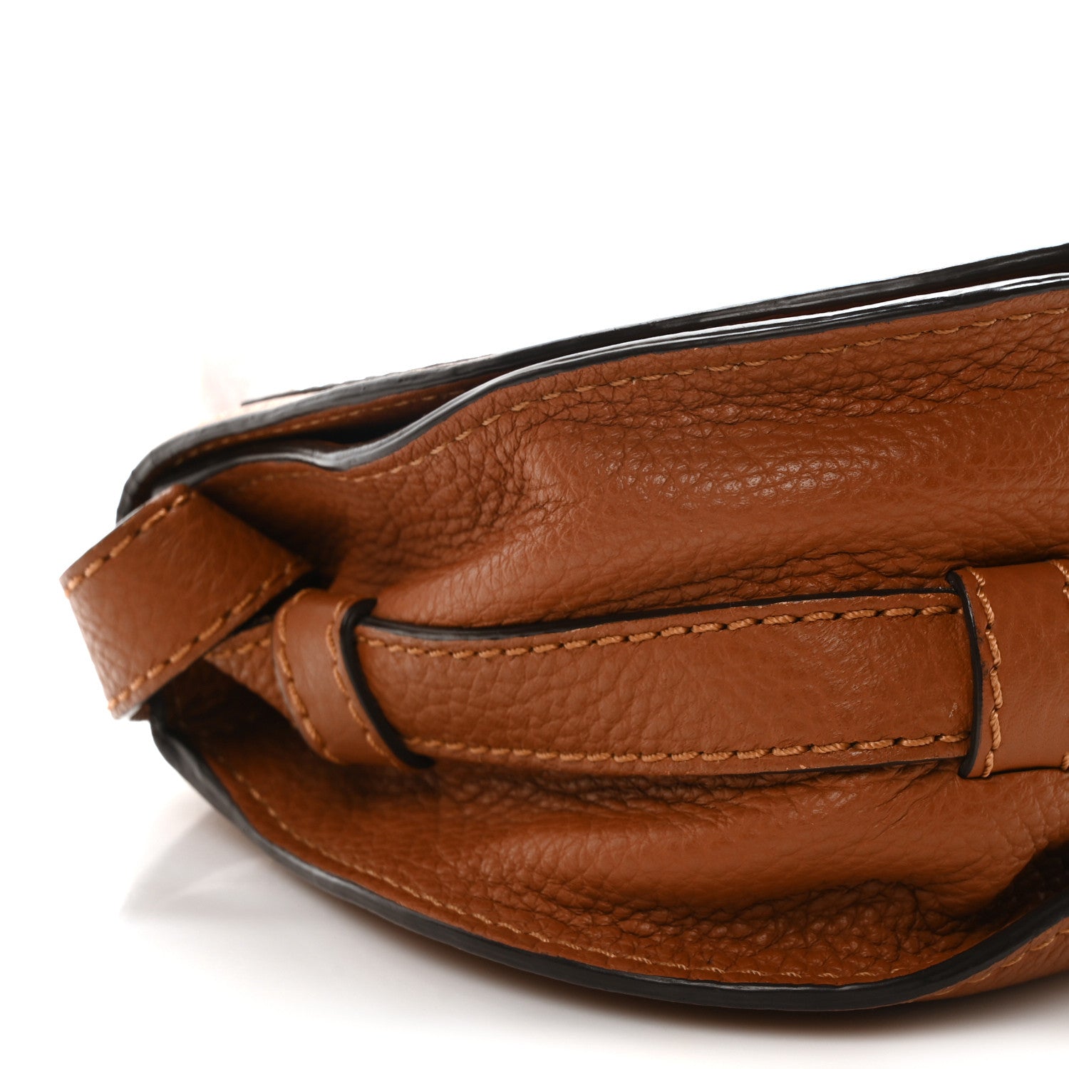 Chloe Calfskin Mini Marcie Round Crossbody Bag Tan 9 of 10