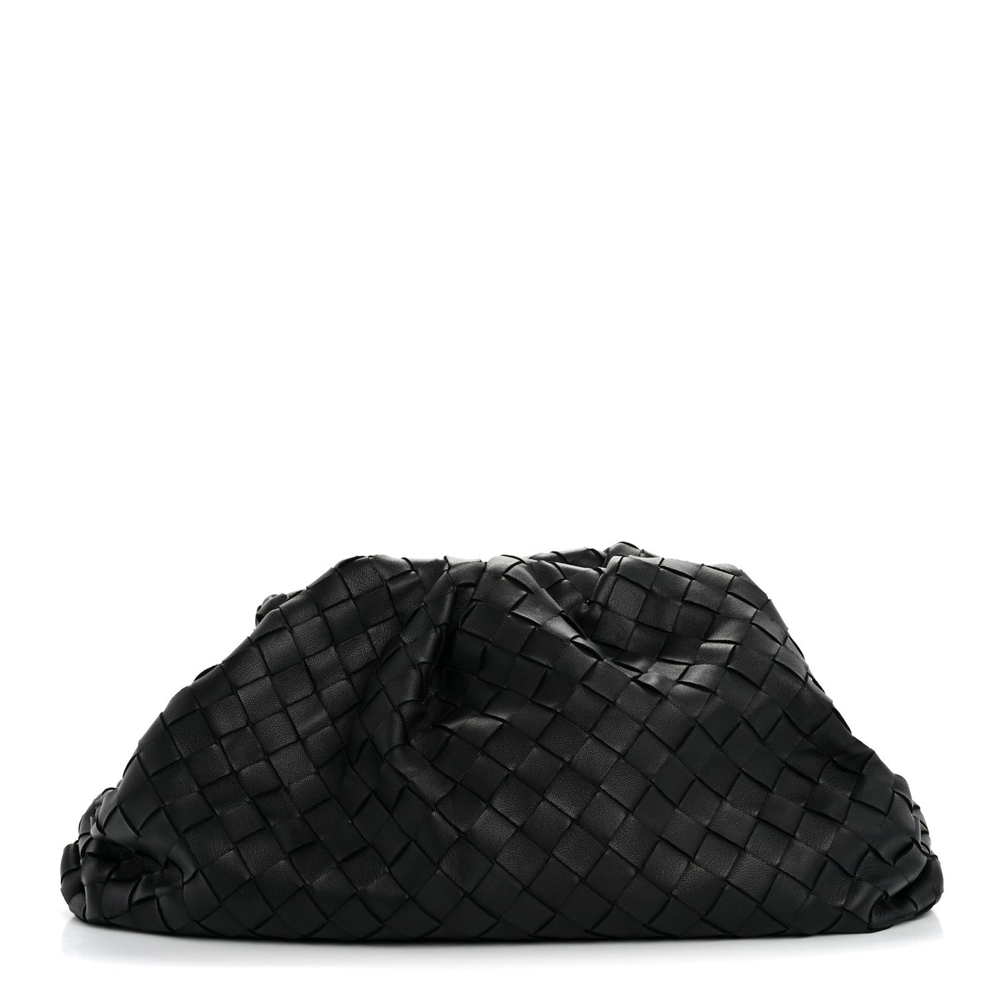 Nappa Maxi Intrecciato The Pouch Oversized Clutch Black