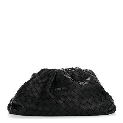 Bottega Veneta Nappa Maxi Intrecciato The Pouch Oversized Clutch Black 1 of 11