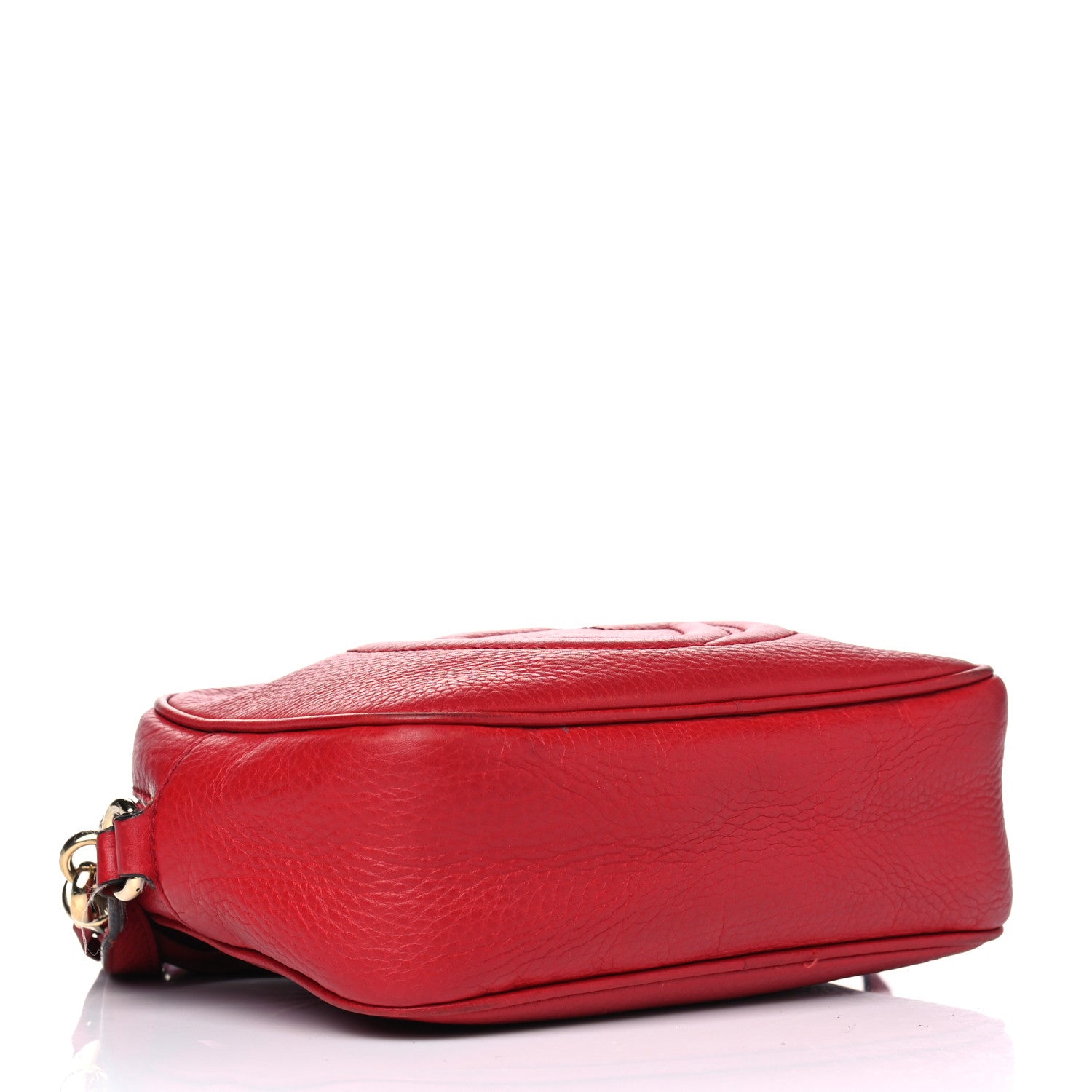 Gucci Pebbled Calfskin Small Soho Disco Bag Tabasco Red 3 of 16