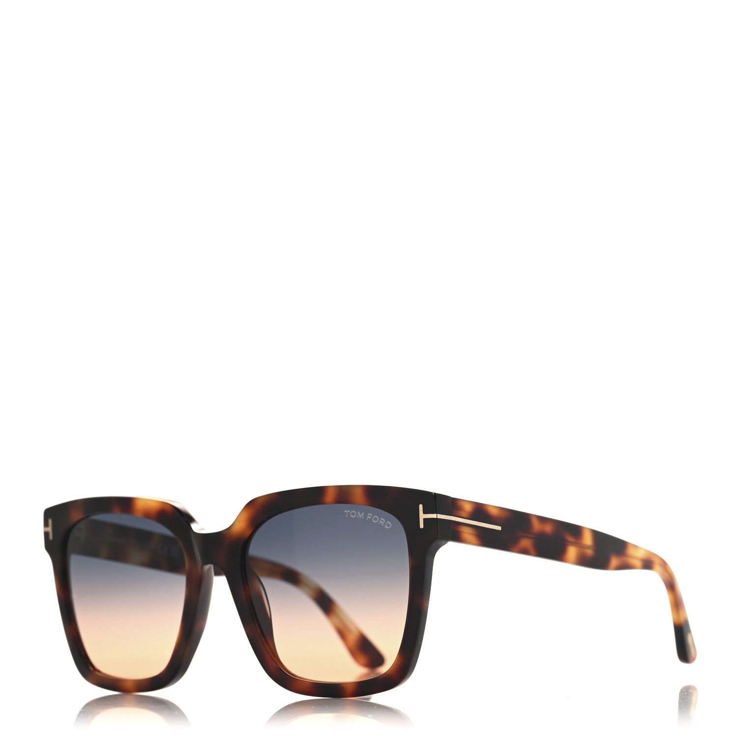 Tom Ford Acetate Selby Square Sunglasses TF952 Tortoise 1 of 7