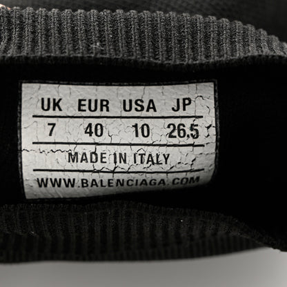 Balenciaga Neoprene Knit Womens Speed Sneakers 40 Black White 7 of 8