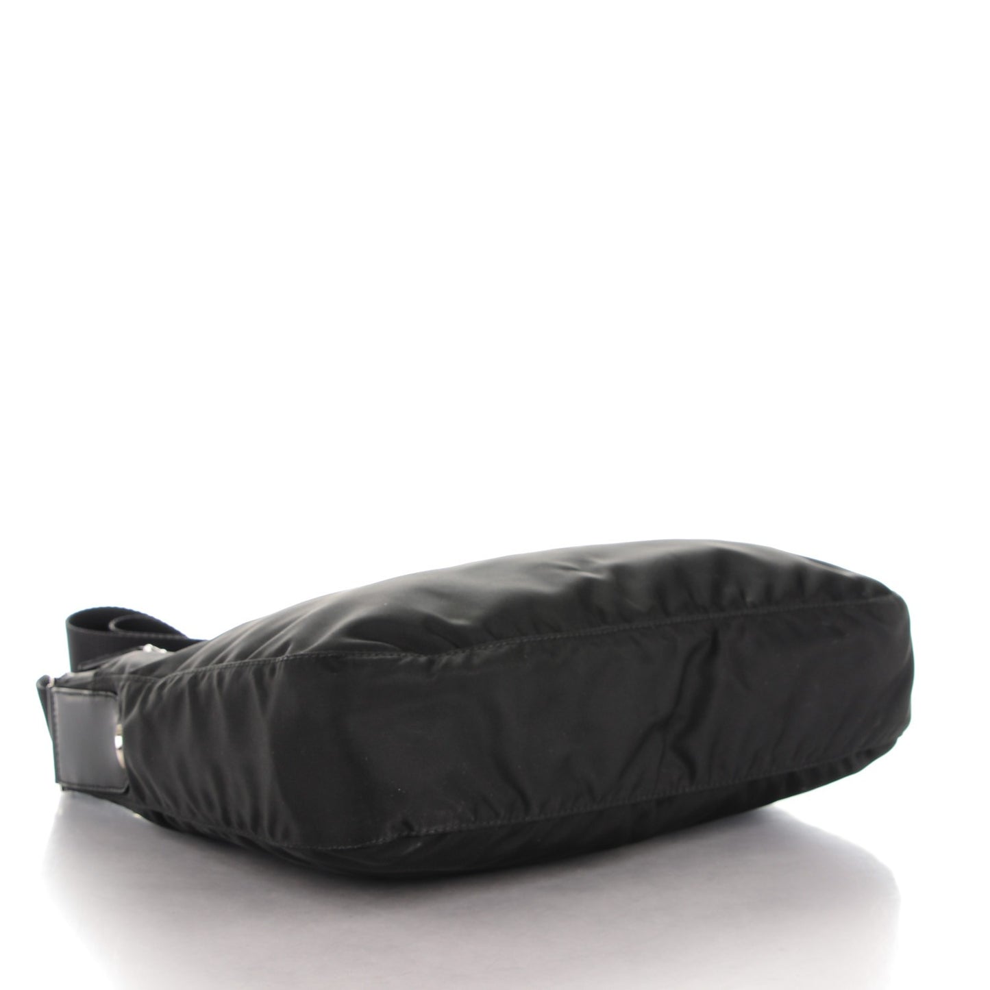 Nylon Vela Flat Messenger Bag Black