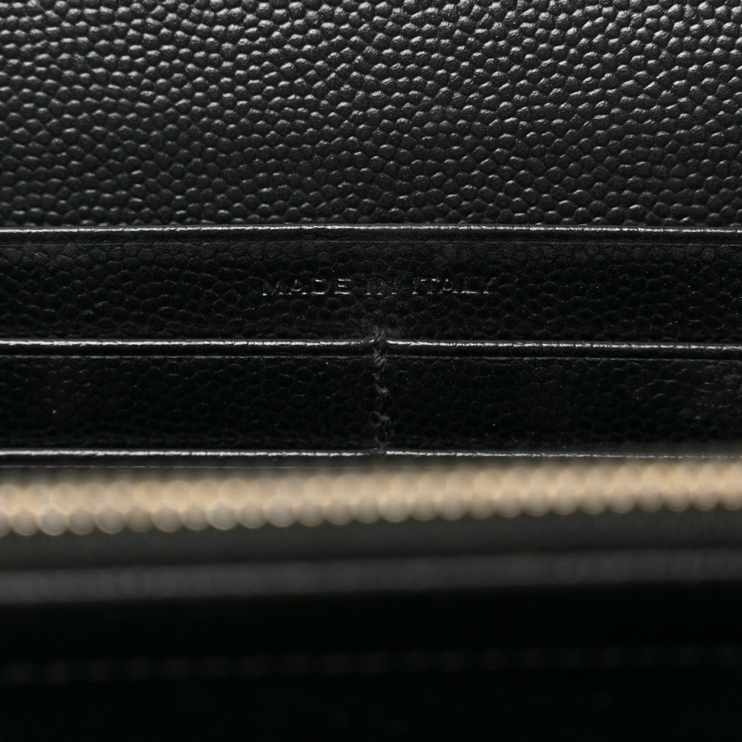 Saint Laurent Grain De Poudre Classic Monogram Cassandre Wallet Black 6 of 11