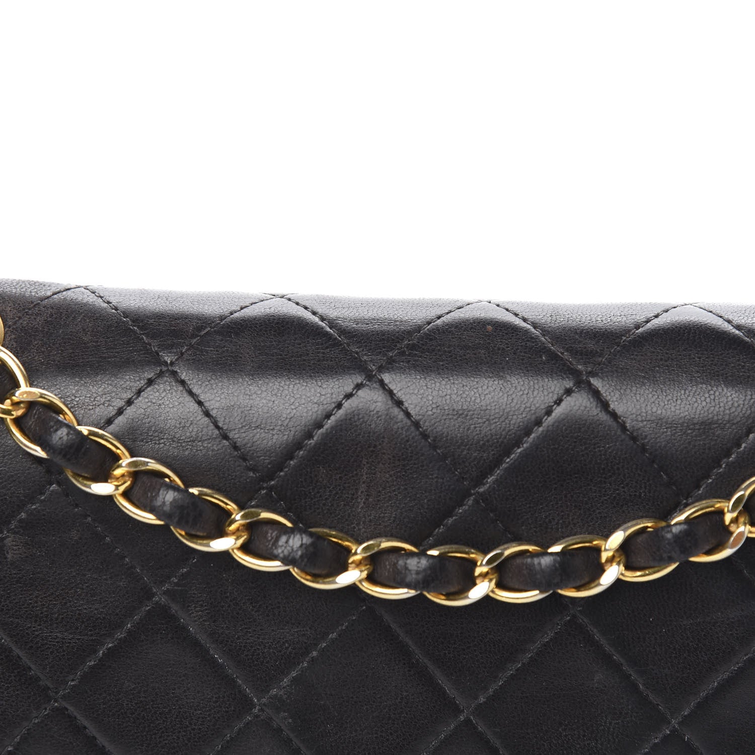 Chanel Lambskin Quilted Medium Double Flap Black 10 of 11