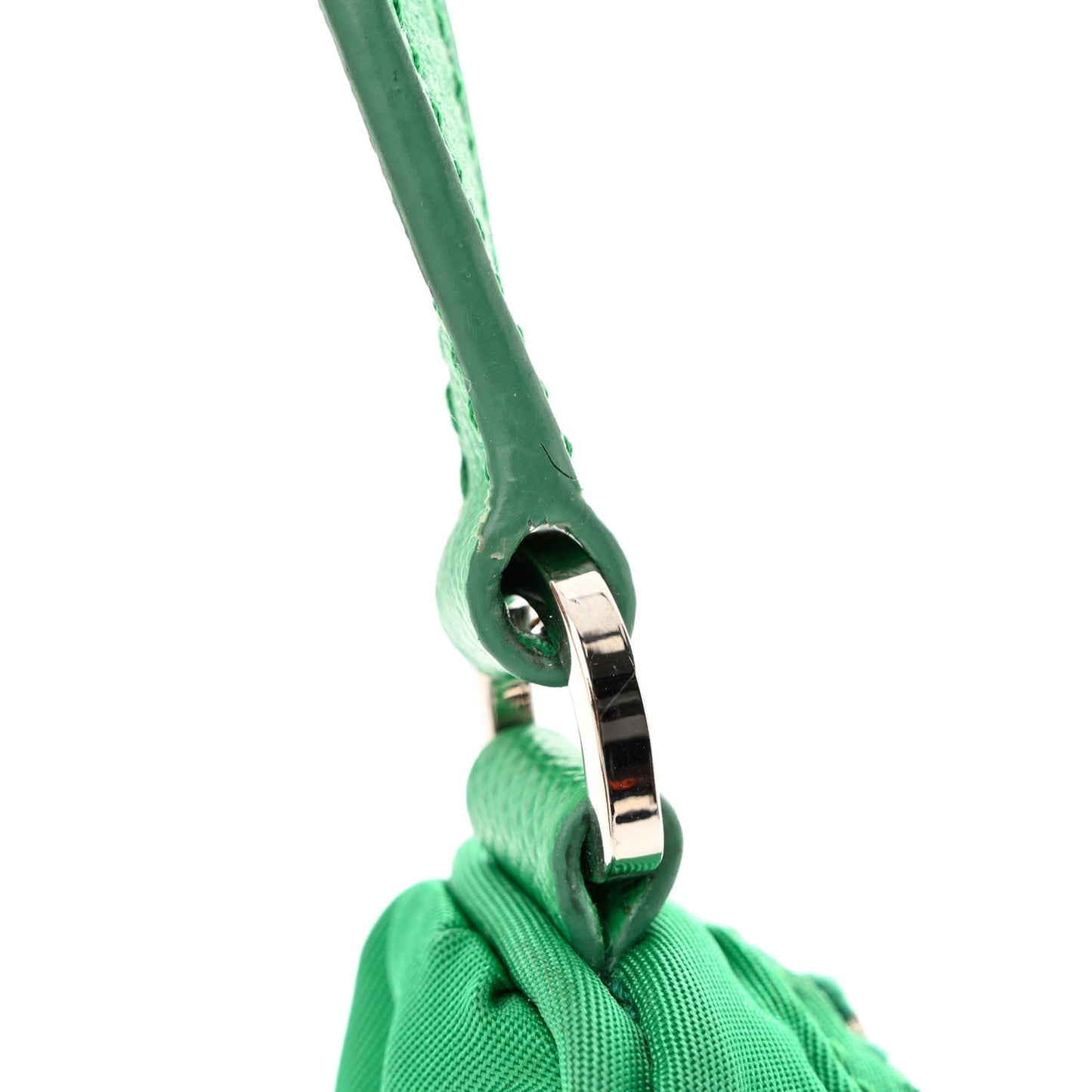 Tessuto Nylon Gaufre Shoulder Bag Menta