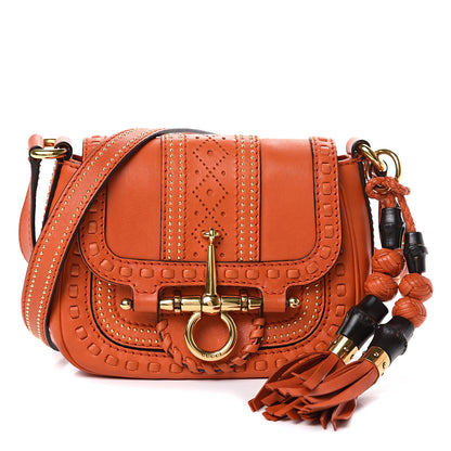 Gucci Calfskin Small Snaffle Bit Shoulder Bag Orange 1 of 12