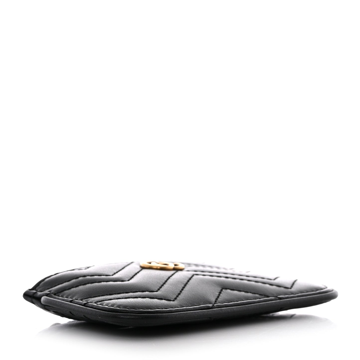 Calfskin Matelasse GG Marmont Key Case Black