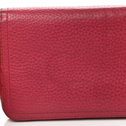 Prada Vitello Daino Zip Around Wallet Peonia 9 of 10