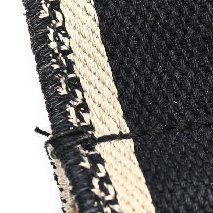 Christian Dior Canvas Embroidered Shoulder Strap Blue 4 of 4