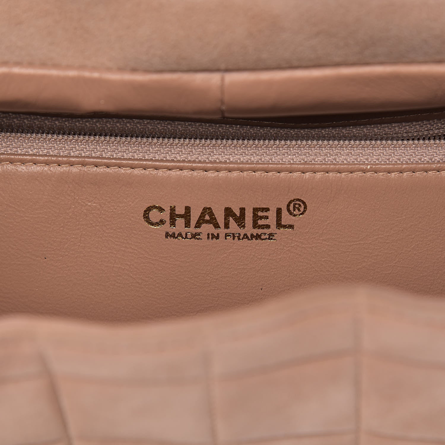 Chanel Suede Chocolate Bar Top Handle Flap Beige 6 of 17