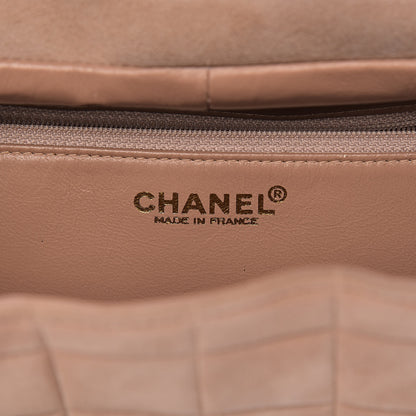 Chanel Suede Chocolate Bar Top Handle Flap Beige 6 of 17