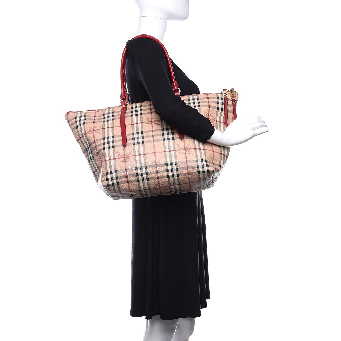 Haymarket Check Medium Salisbury Tote Military Red