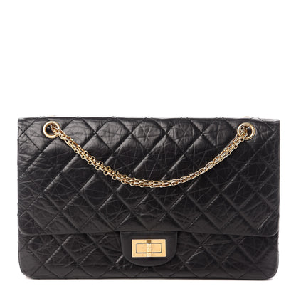 Chanel Aged Calfskin Quilted 50th Anniversary 2.55 Reissue 227 Flap Black 1 of 9