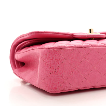 Chanel Caviar Quilted Small Double Flap Pink 10 of 11