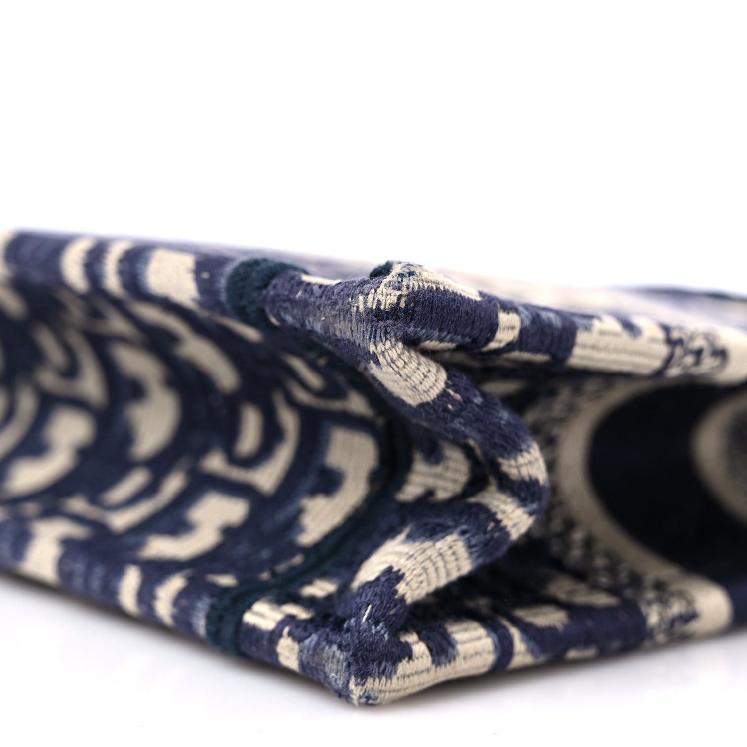 Christian Dior Oblique Mini Book Tote Blue Multicolor 7 of 11