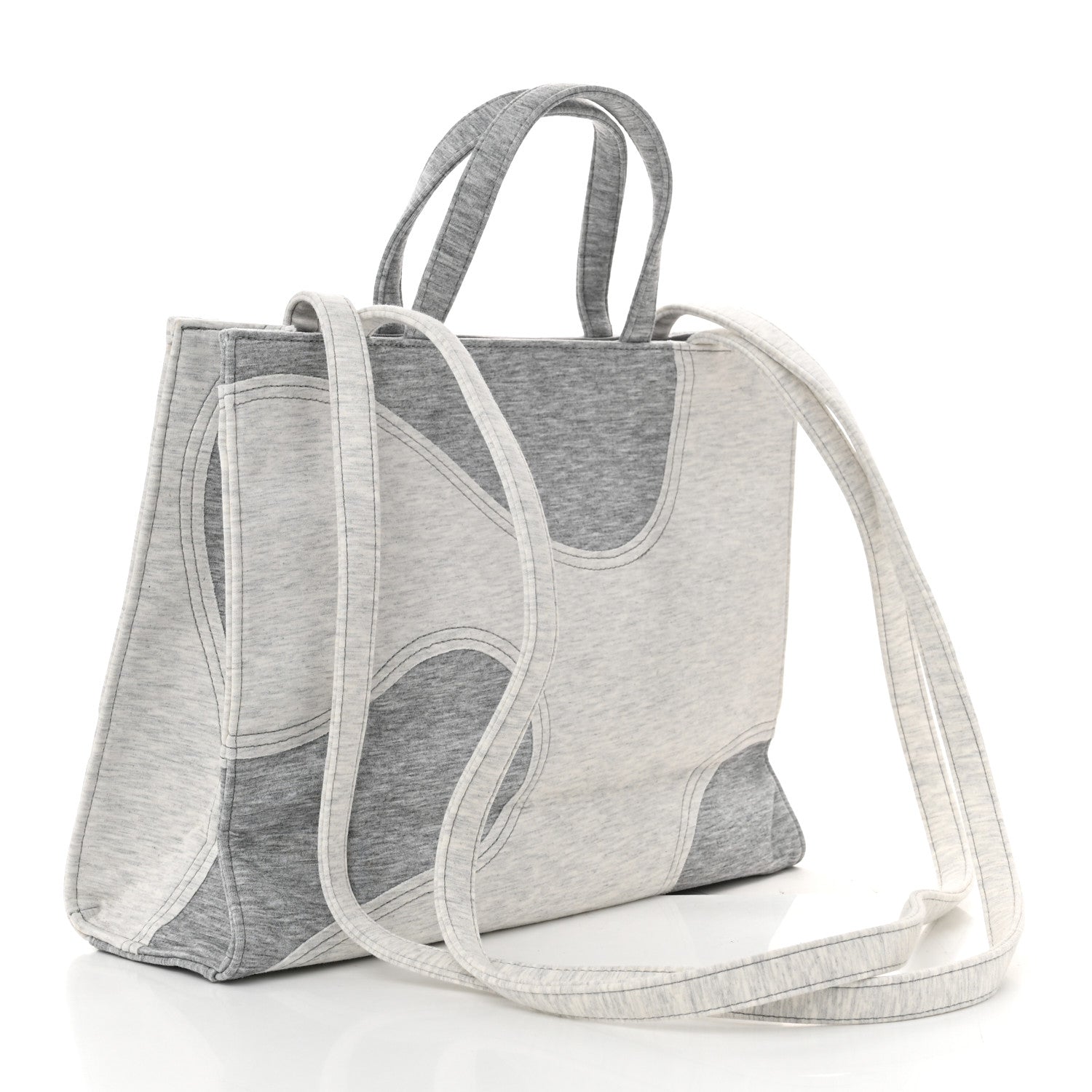 Telfar Jersey Medium Camo Shopping Bag Heather Grey 3 of 10