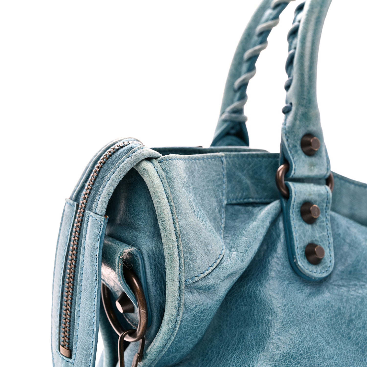 Balenciaga Agneau Classic Hardware City Aquamarine 12 of 12