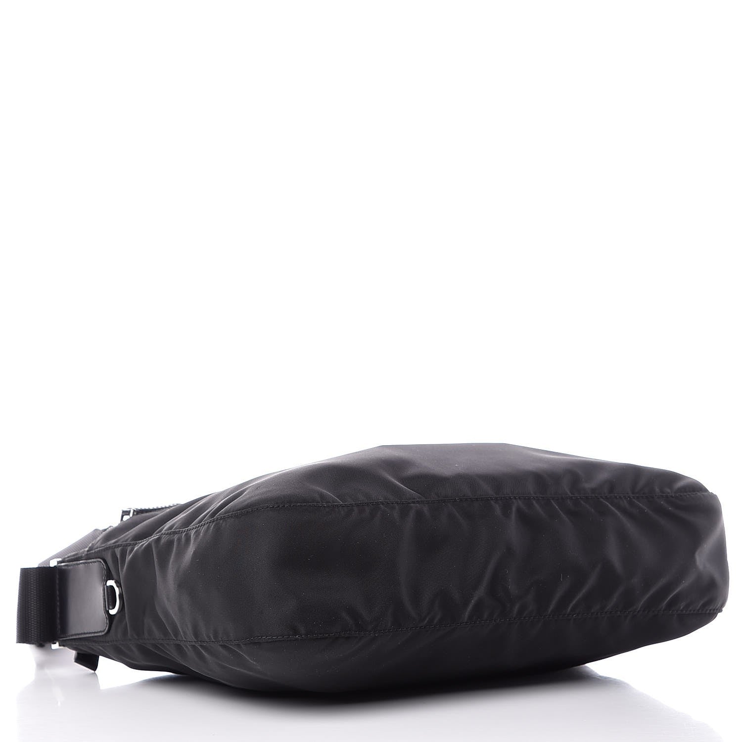 Prada Nylon Vela Flat Messenger Bag Black 4 of 7