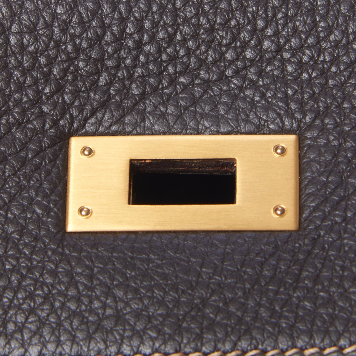 Taurillon Clemence Tri-Color Kelly Retourne 35 Tabac Camel Ebene Parchemin