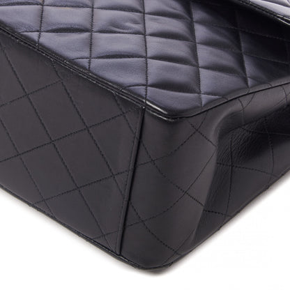 Chanel Lambskin Quilted XL Jumbo Single Flap Black 5 of 10