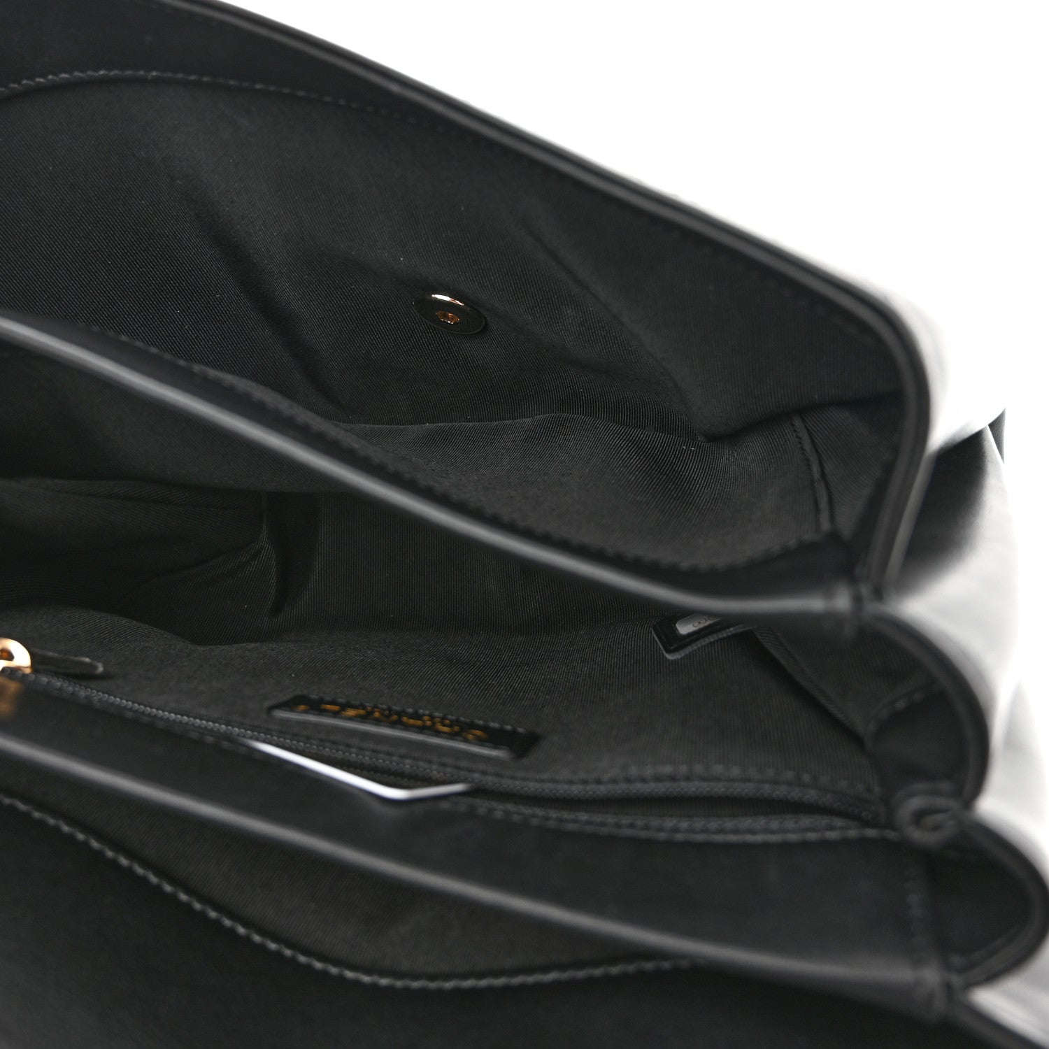 Chanel Calfskin Stitched Large Flap Black 5 of 10