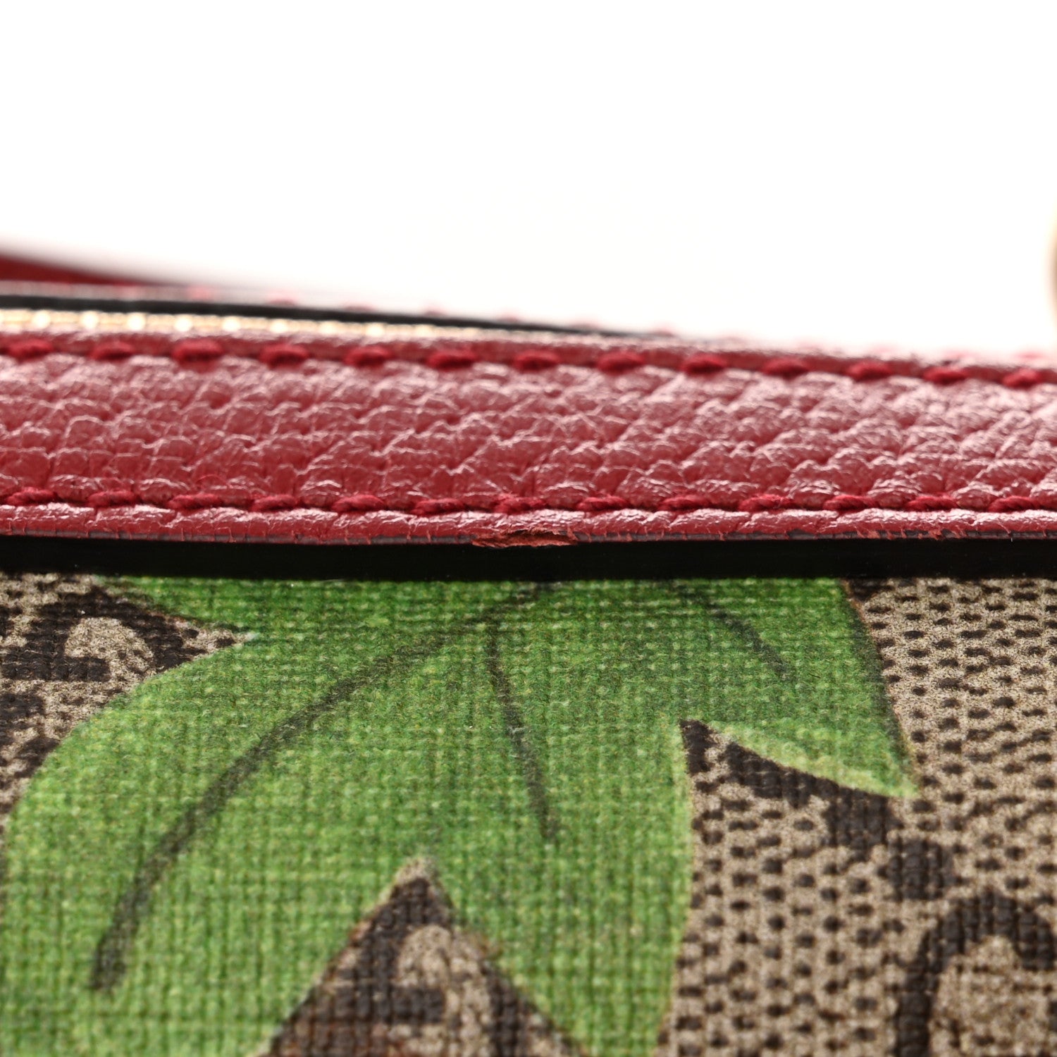 Gucci GG Supreme Monogram Tian Small Boston Beige Multicolor Red 15 of 15