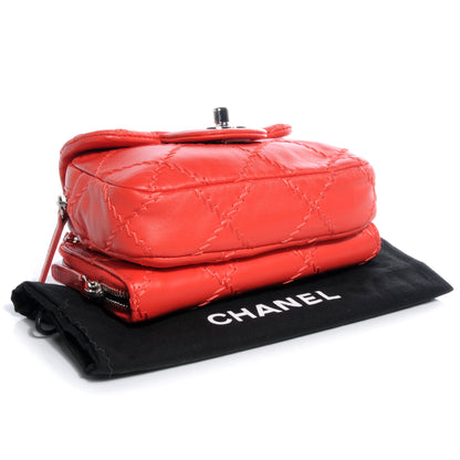 Chanel Calfskin Ultimate Stitch Mini Flap WOC Bag Coral 6 of 8