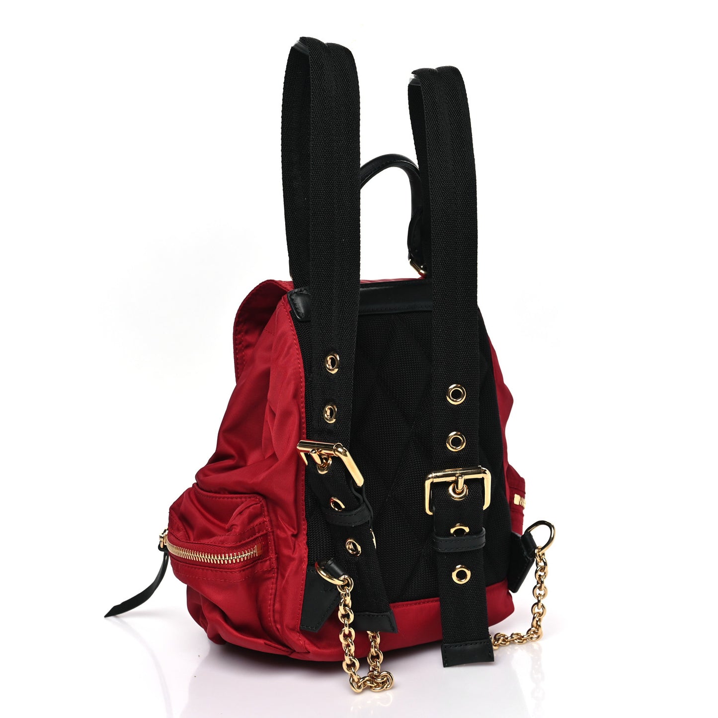 Nylon Small Rucksack Backpack Red