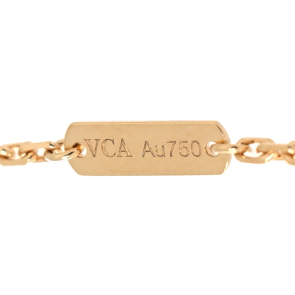 Van Cleef & Arpels 18K Yellow Gold Carnelian Magic Alhambra Long Necklace 5 of 7