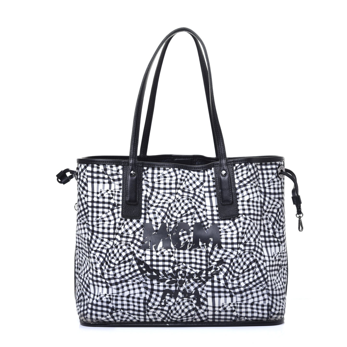 Visetos Medium Liz Reversible Shopper Tote Black