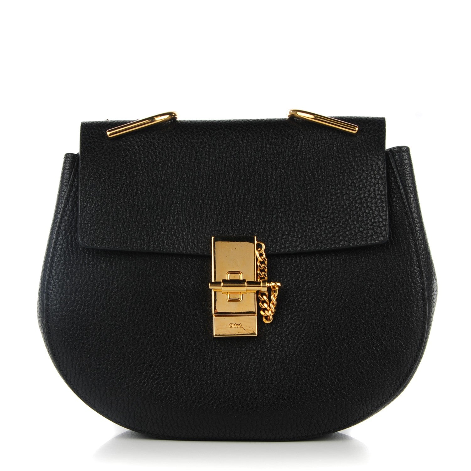 Chloe Grained Lambskin Drew Shoulder Bag Black 1 of 7