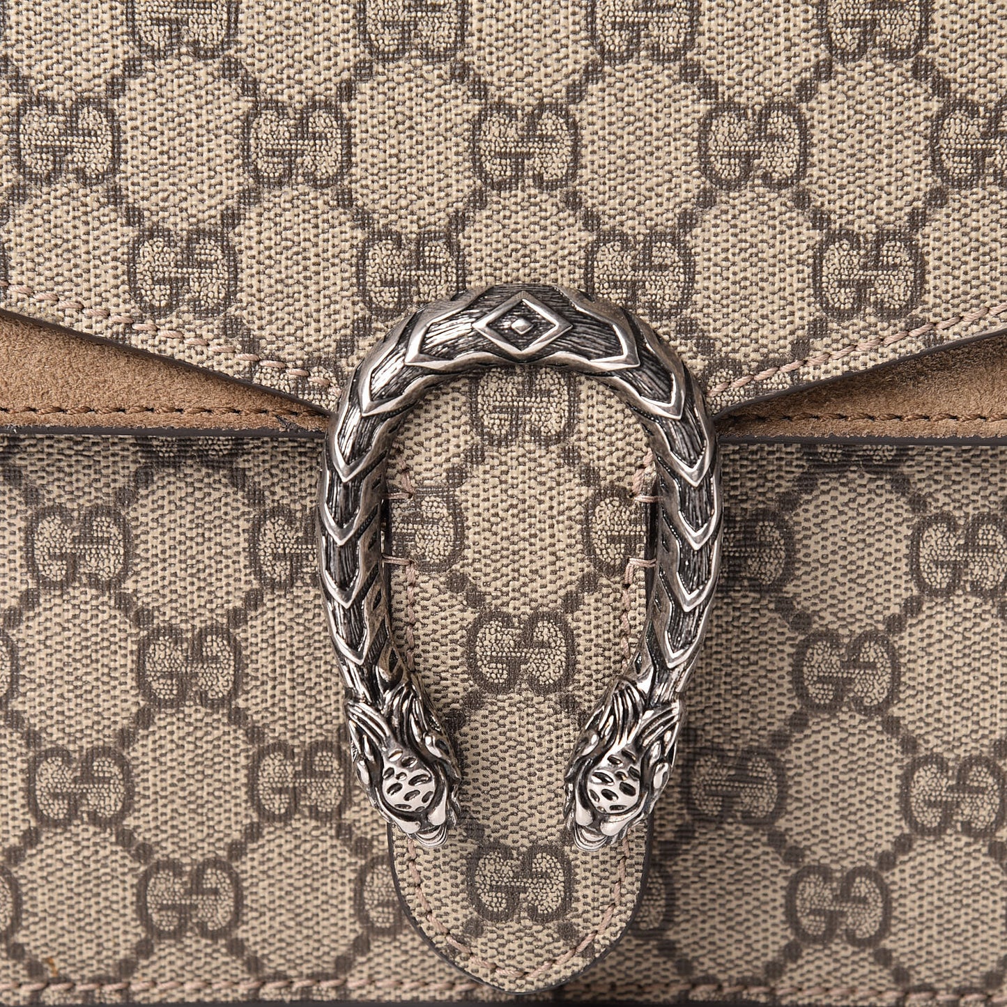 GG Supreme Monogram Mini Dionysus Shoulder Bag Taupe