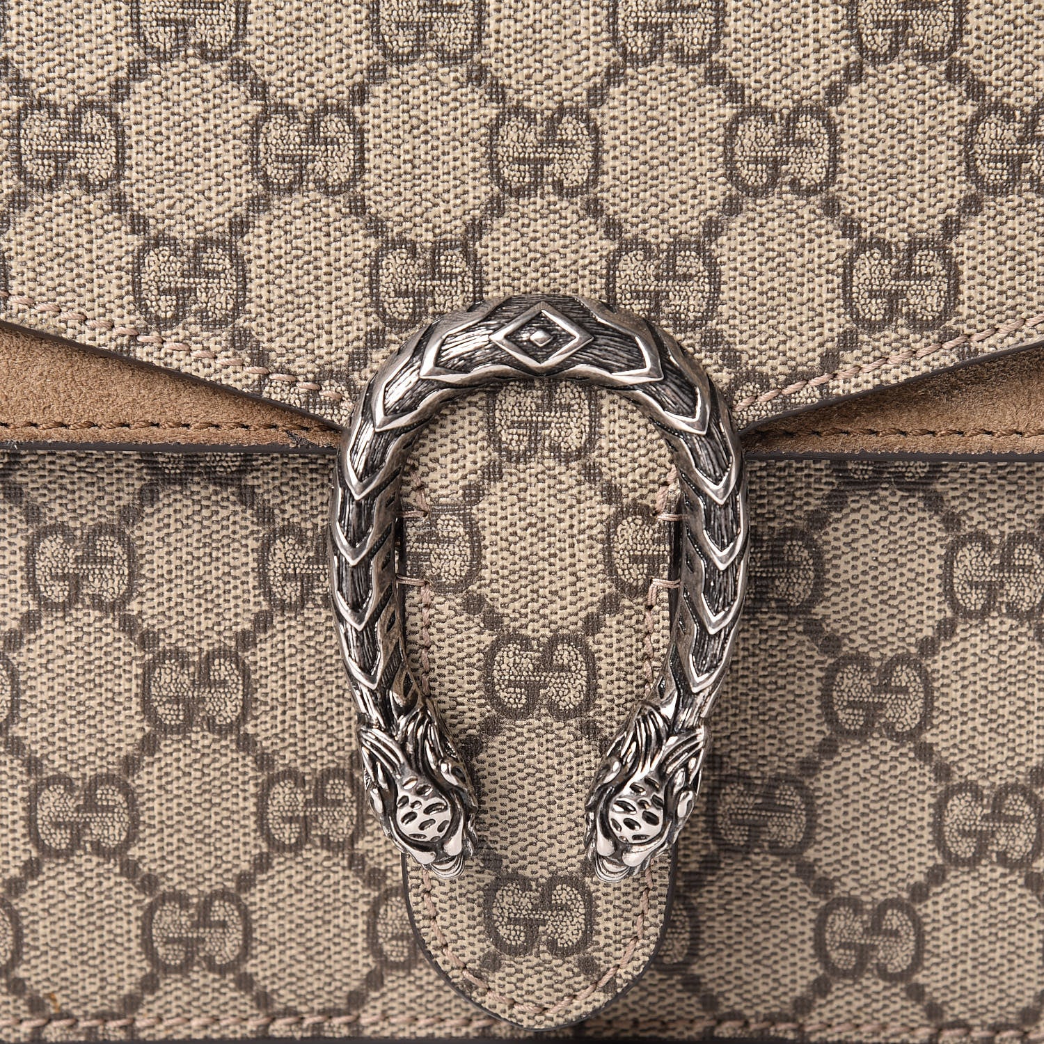 Gucci GG Supreme Monogram Mini Dionysus Shoulder Bag Taupe 11 of 17