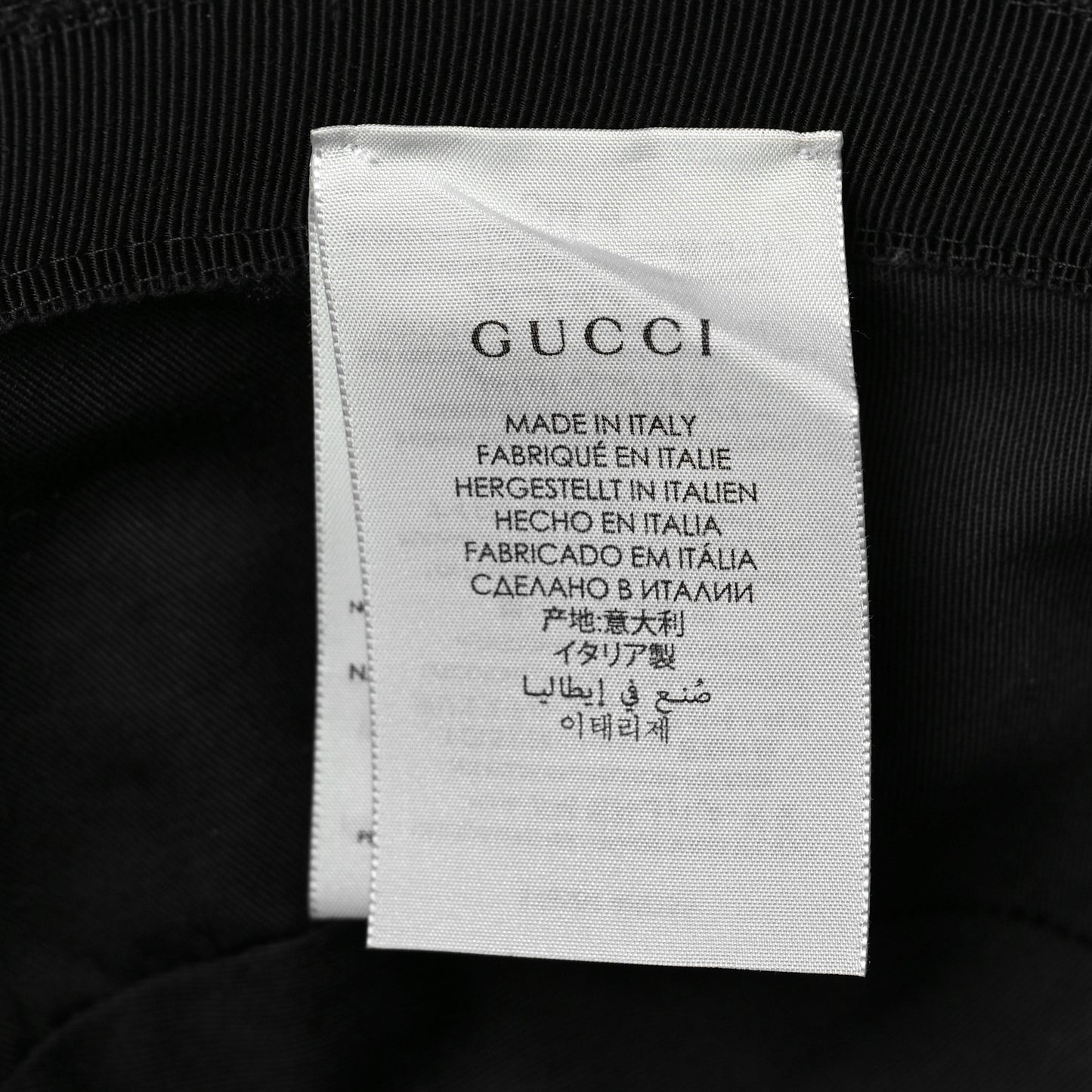 Monogram Textured Dollar Calfskin GG Jago Bucket Hat M Black