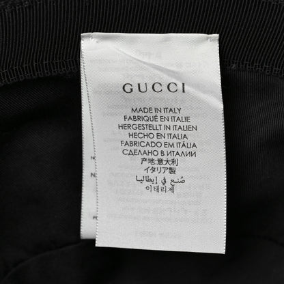 Gucci Monogram Textured Dollar Calfskin GG Jago Bucket Hat M Black 5 of 7