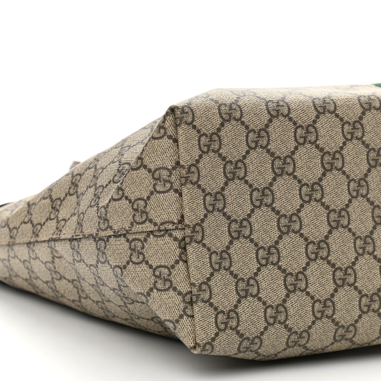 GG Supreme Monogram Medium Ophidia Shopping Tote Brown