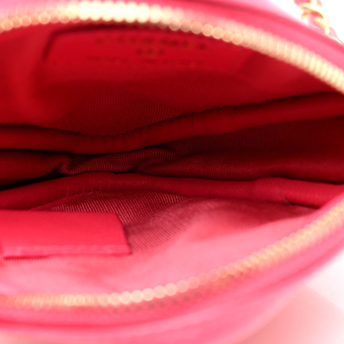 Lambskin Quilted Diamond Coin Purse With Chain Pink
