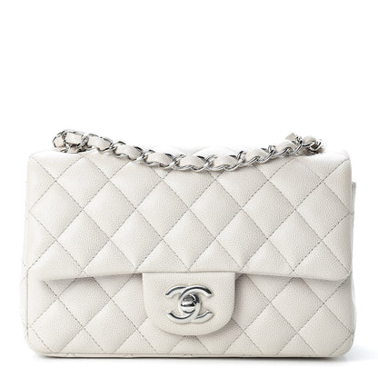 Chanel Caviar Quilted Mini Rectangular Flap Ivory 1 of 11