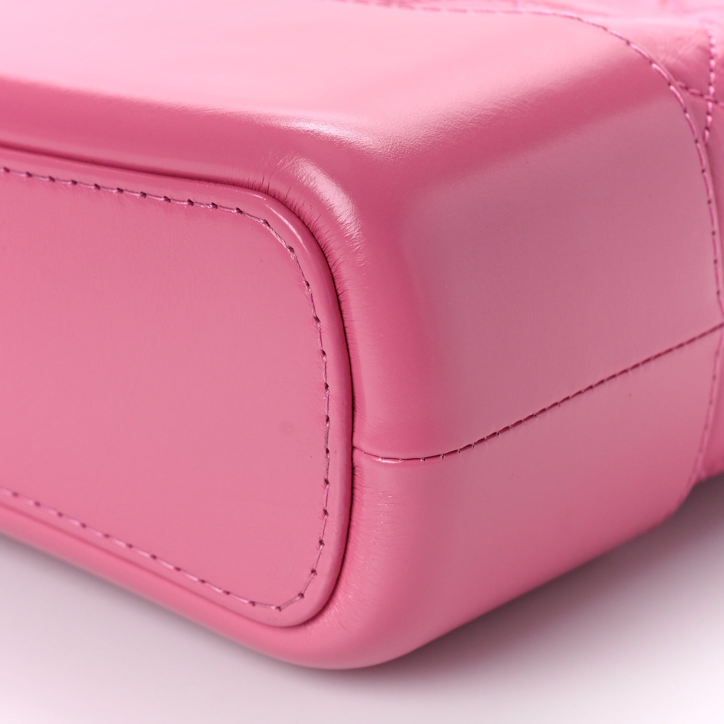 Aged Calfskin Quilted Medium Gabrielle Hobo Pink